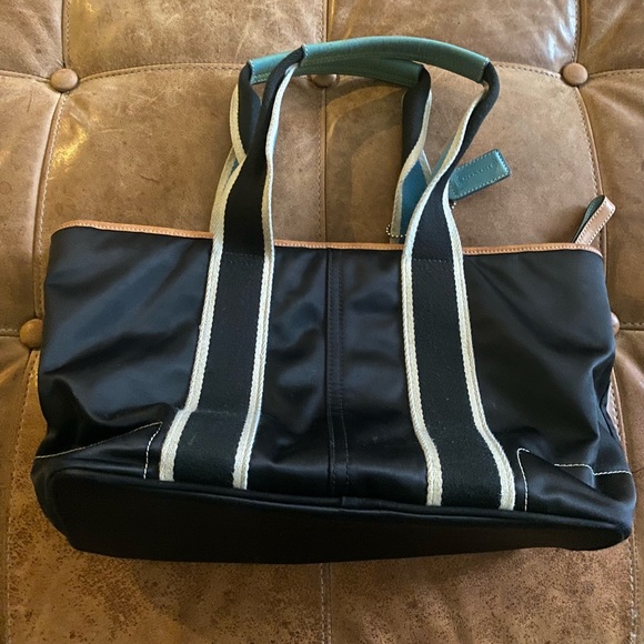 Vintage Coach Mini Hampton Sateen Tote - Picture 3 of 9